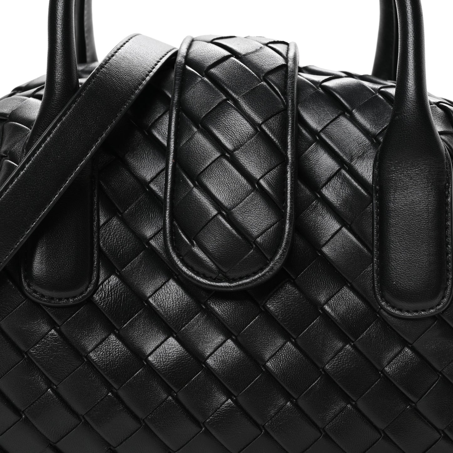 Nappa Intrecciato Teen The Lauren 1980 Bauletto Black