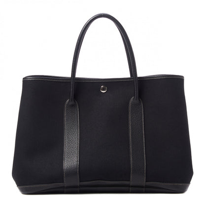 Hermes Toile Negonda Garden Party Tote 36 MM Black 1 of 8
