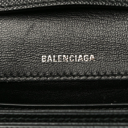 Balenciaga Grained Calfskin Logo Print Ville Day Bag XS Black 6 of 11