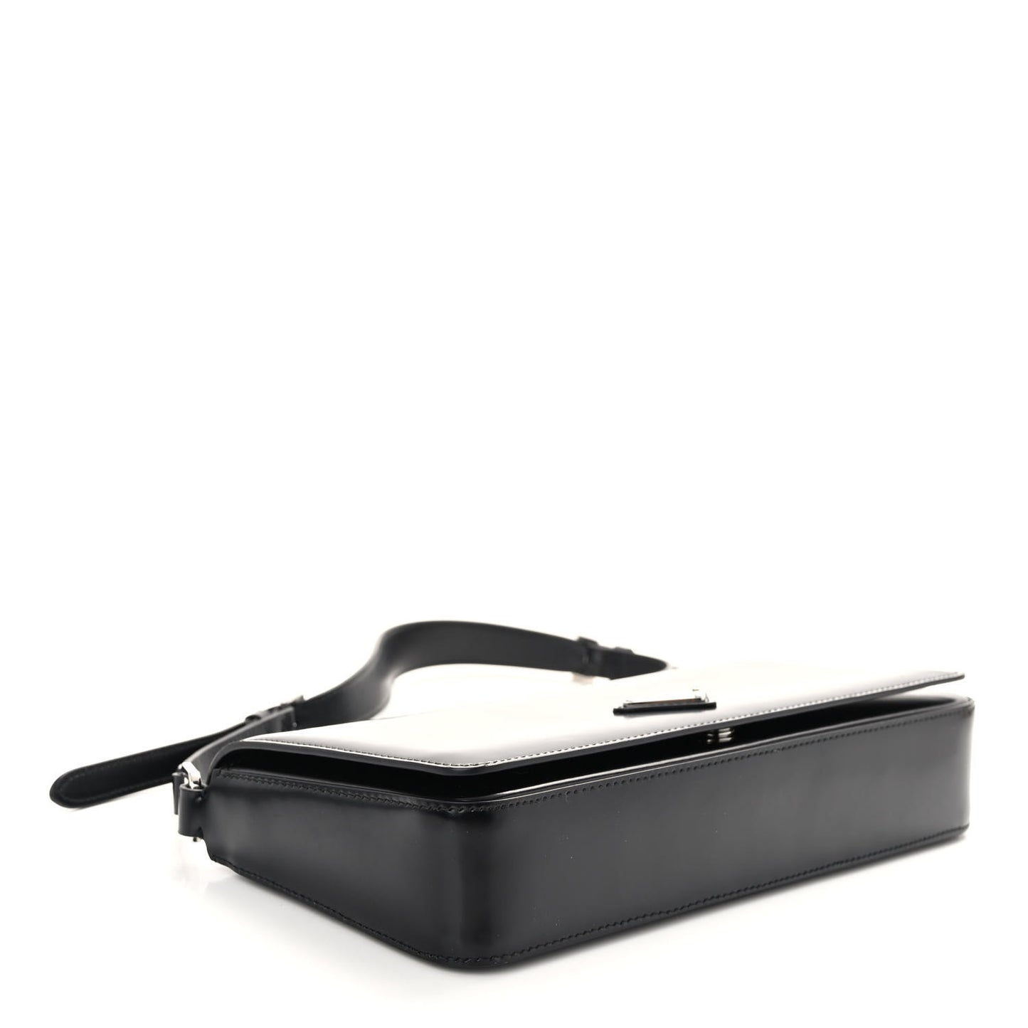 Spazzolato Femme Flap Shoulder Bag Black