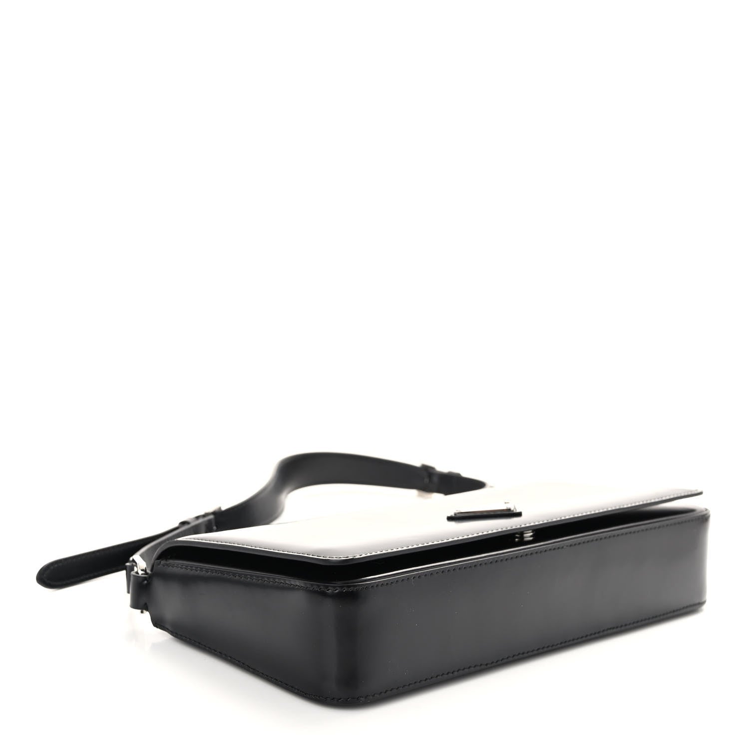 Prada Spazzolato Femme Flap Shoulder Bag Black 4 of 9