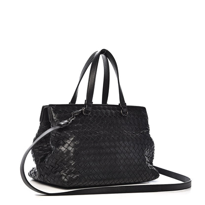 Bottega Veneta Nappa Intrecciato Small Accordion Tote Black 3 of 15