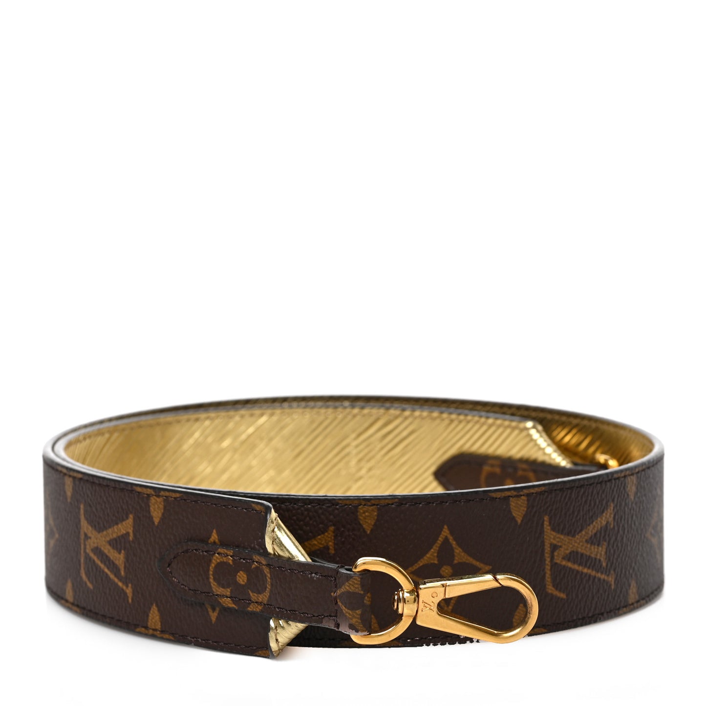 Monogram Epi Bandouliere Shoulder Strap Gold
