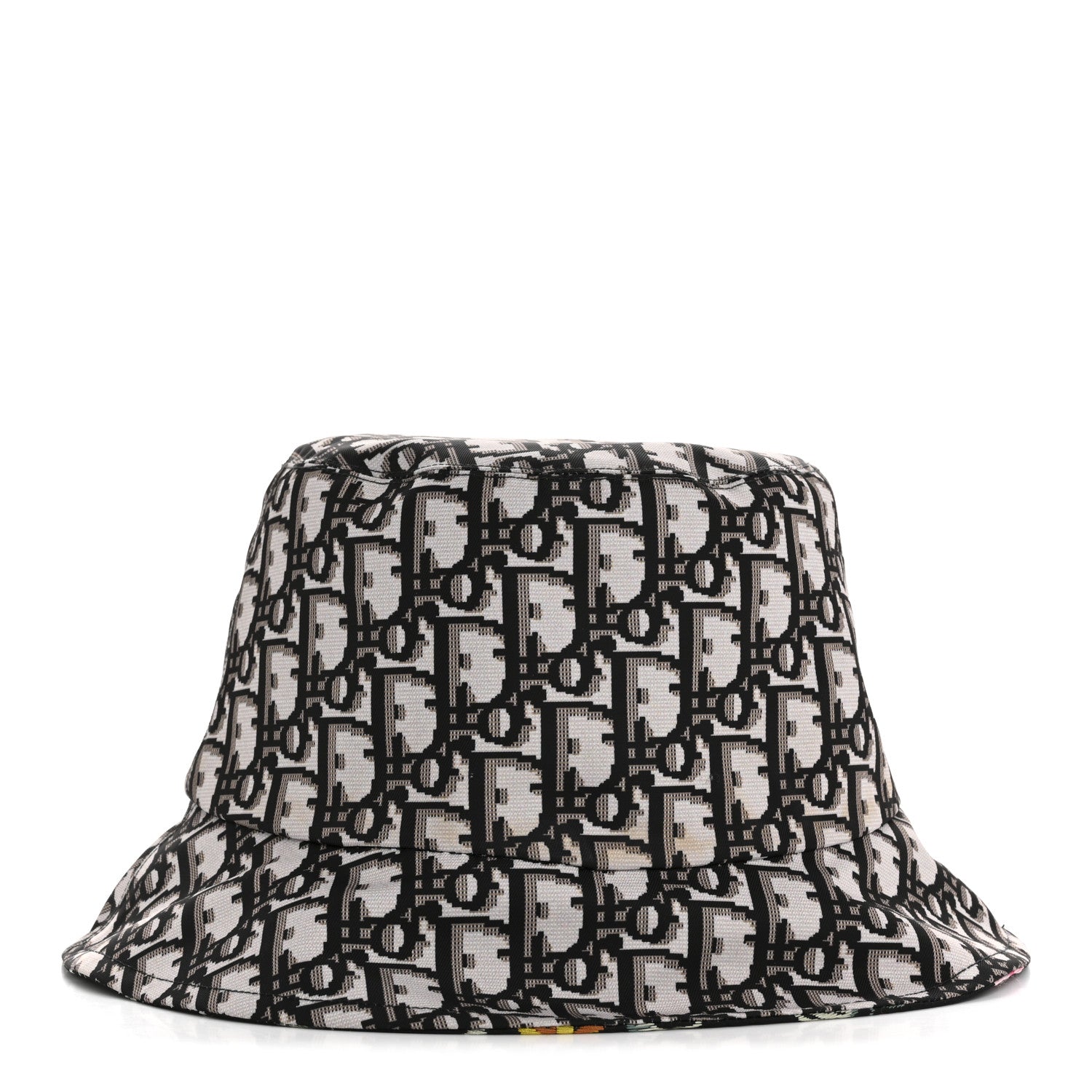 Christian Dior Oblique Floral Reversible Teddy-D Brim Bucket Hat 57 Multicolor 6 of 9
