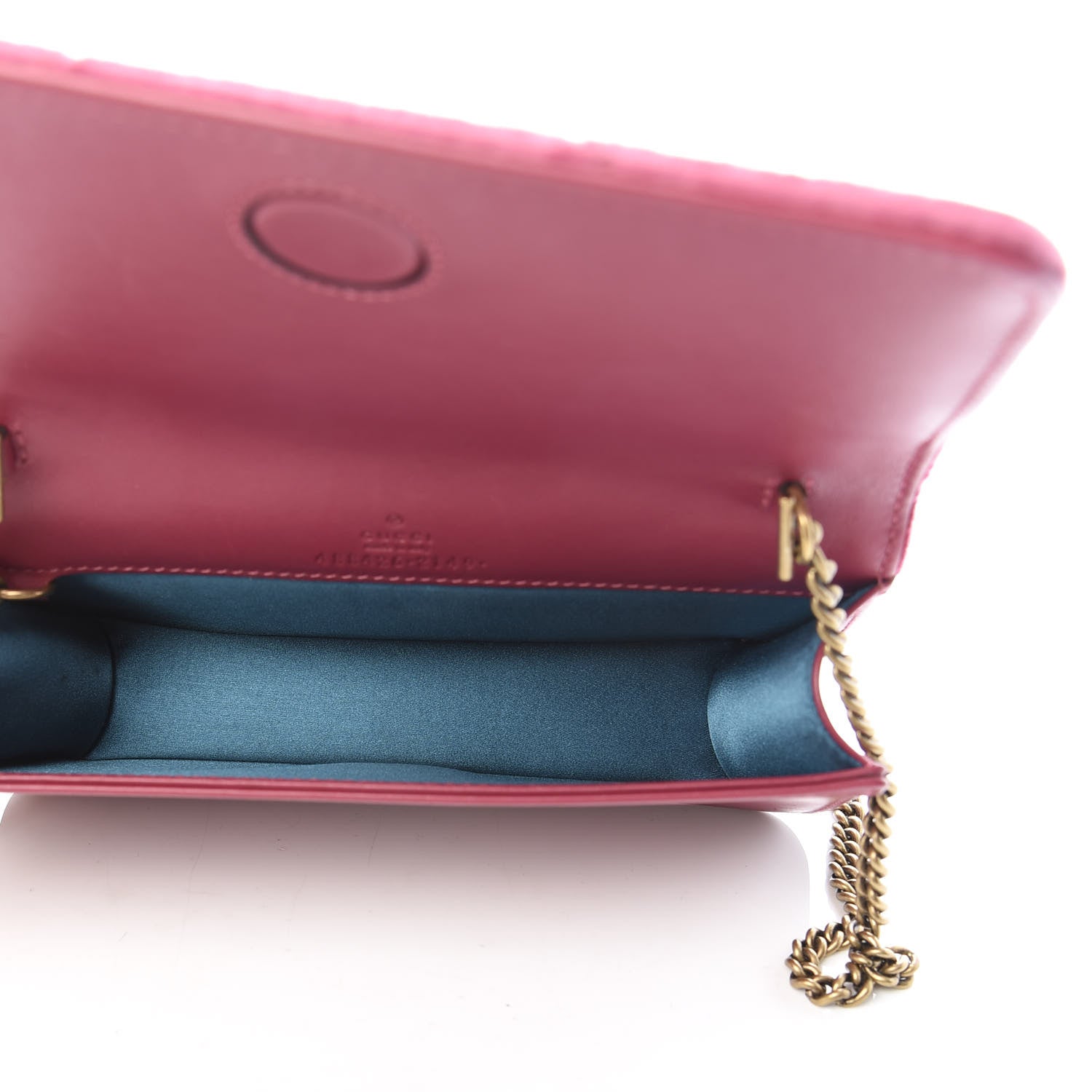 Gucci Velvet Matelasse Love Embroidered GG Marmont Mini Bag Light Raspberry Rose 5 of 13