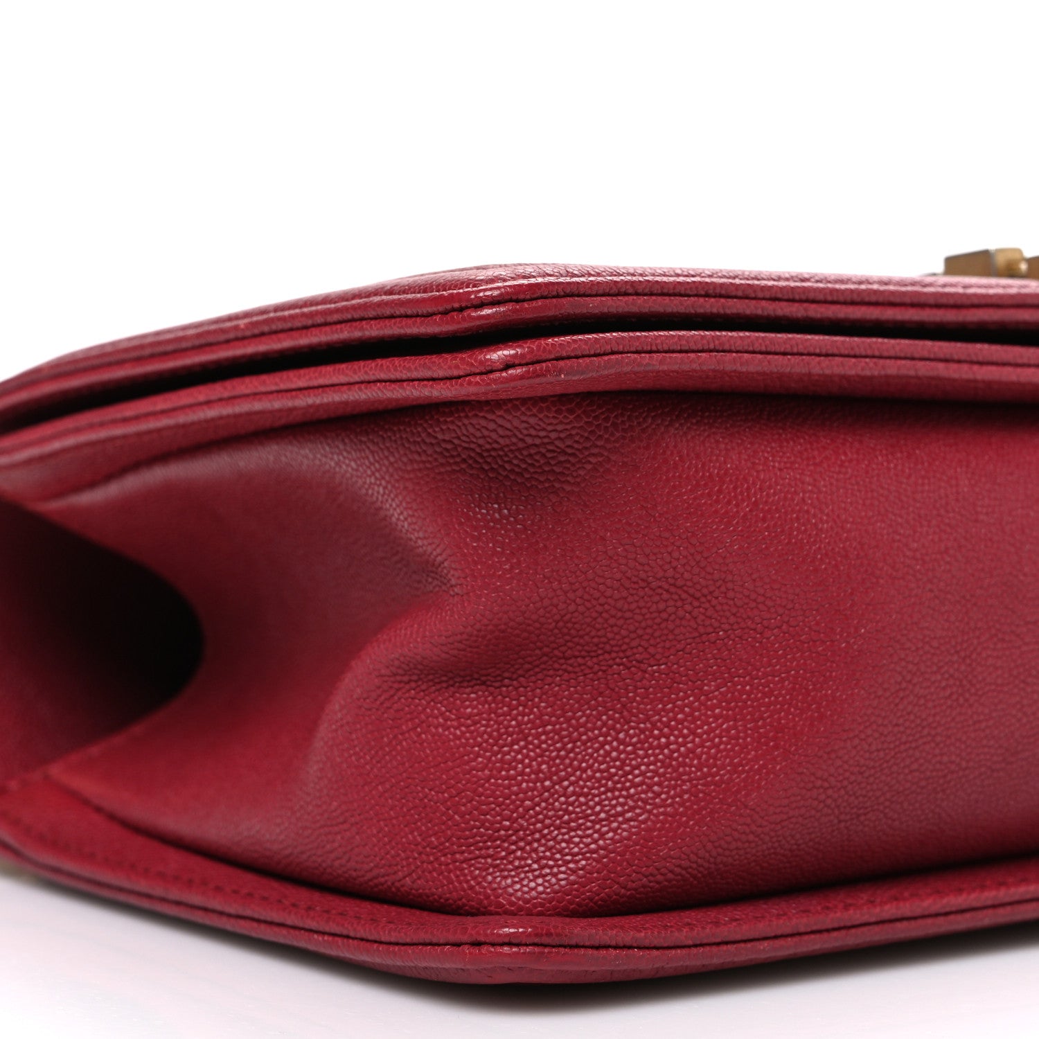 Chanel Caviar Quilted Medium Boy Flap Dark Red 9 of 10