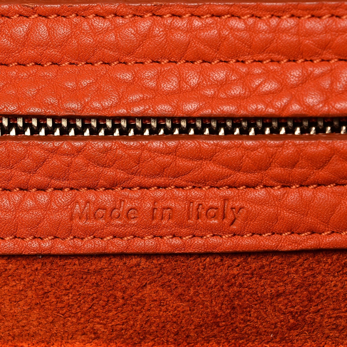 Bullhide Calfskin Medium Phantom Luggage Burnt Orange