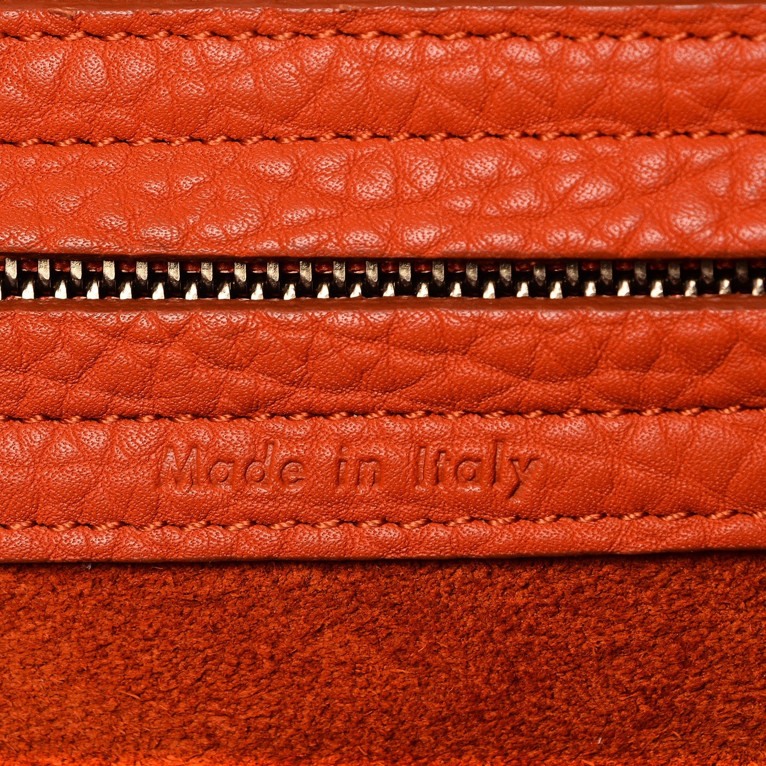 Celine Bullhide Calfskin Medium Phantom Luggage Burnt Orange 6 of 14