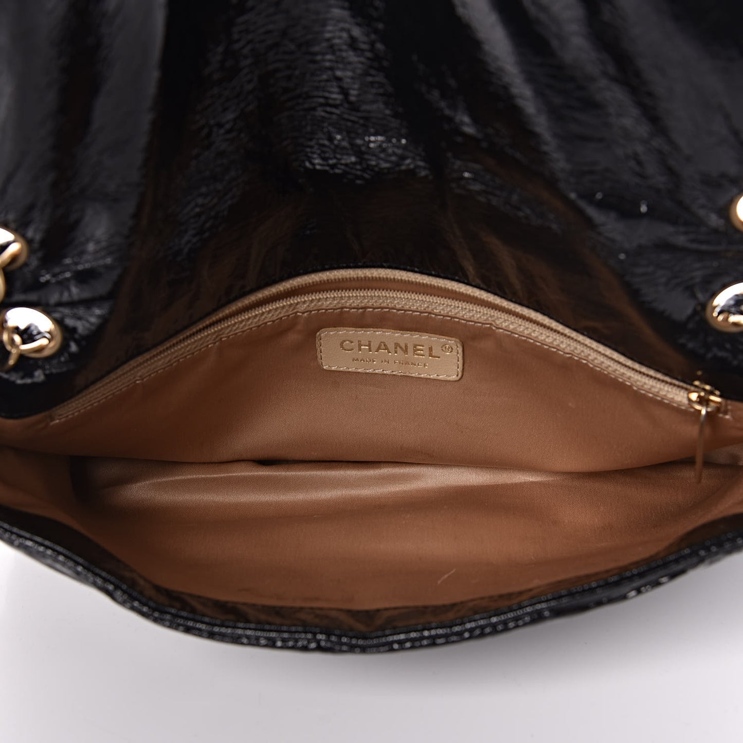 Vinyl Medium Rock and Chain Flap Black
