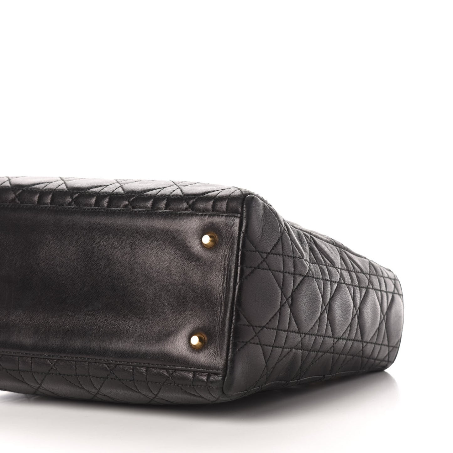 Lambskin Cannage Medium Lady Dior Black