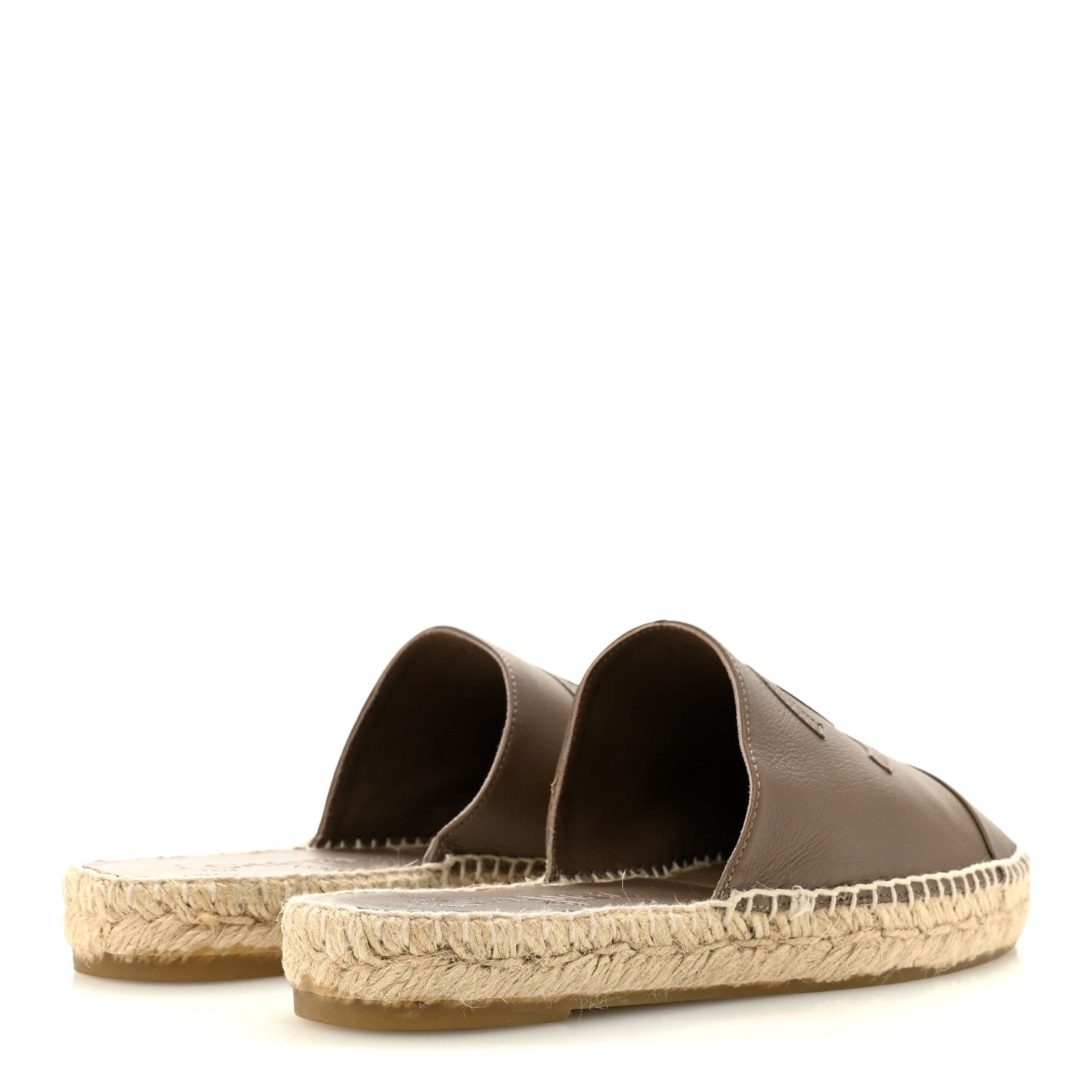 Chanel Calfskin CC Espadrille Mules 39 Dark Beige 5 of 10