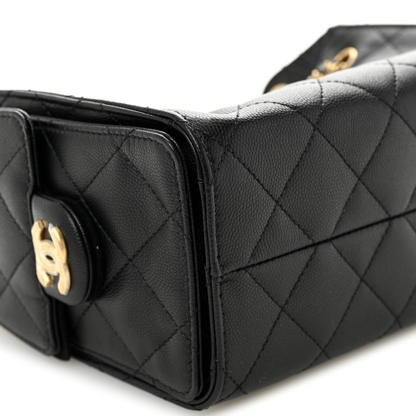 Caviar Quilted Mini Chanel 25 Handbag Black