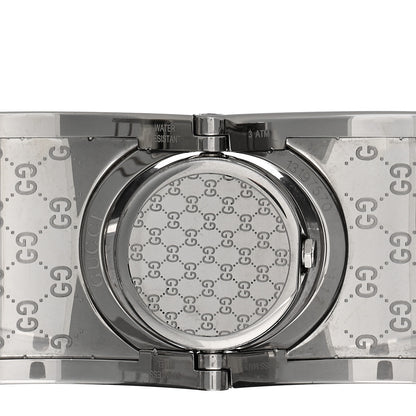 Gucci Stainless Steel Canvas 33mm Twirl Monogram Quartz Watch Brown 4 of 4