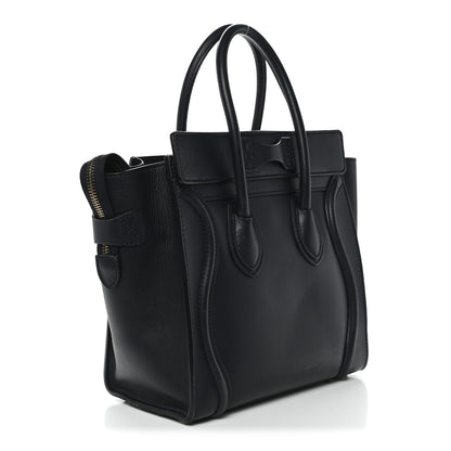 Celine Smooth Calfskin Micro Luggage Navy Blue 3 of 17