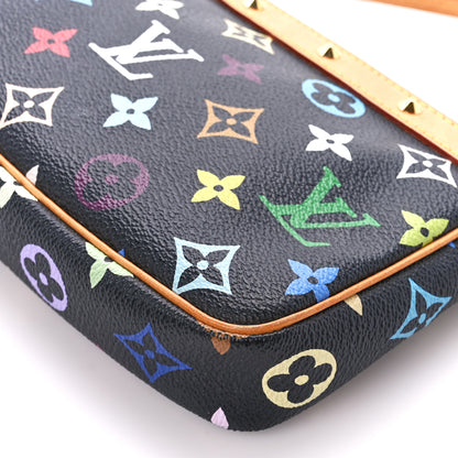 Louis Vuitton Monogram Multicolor Pochette Accessories Black 11 of 12