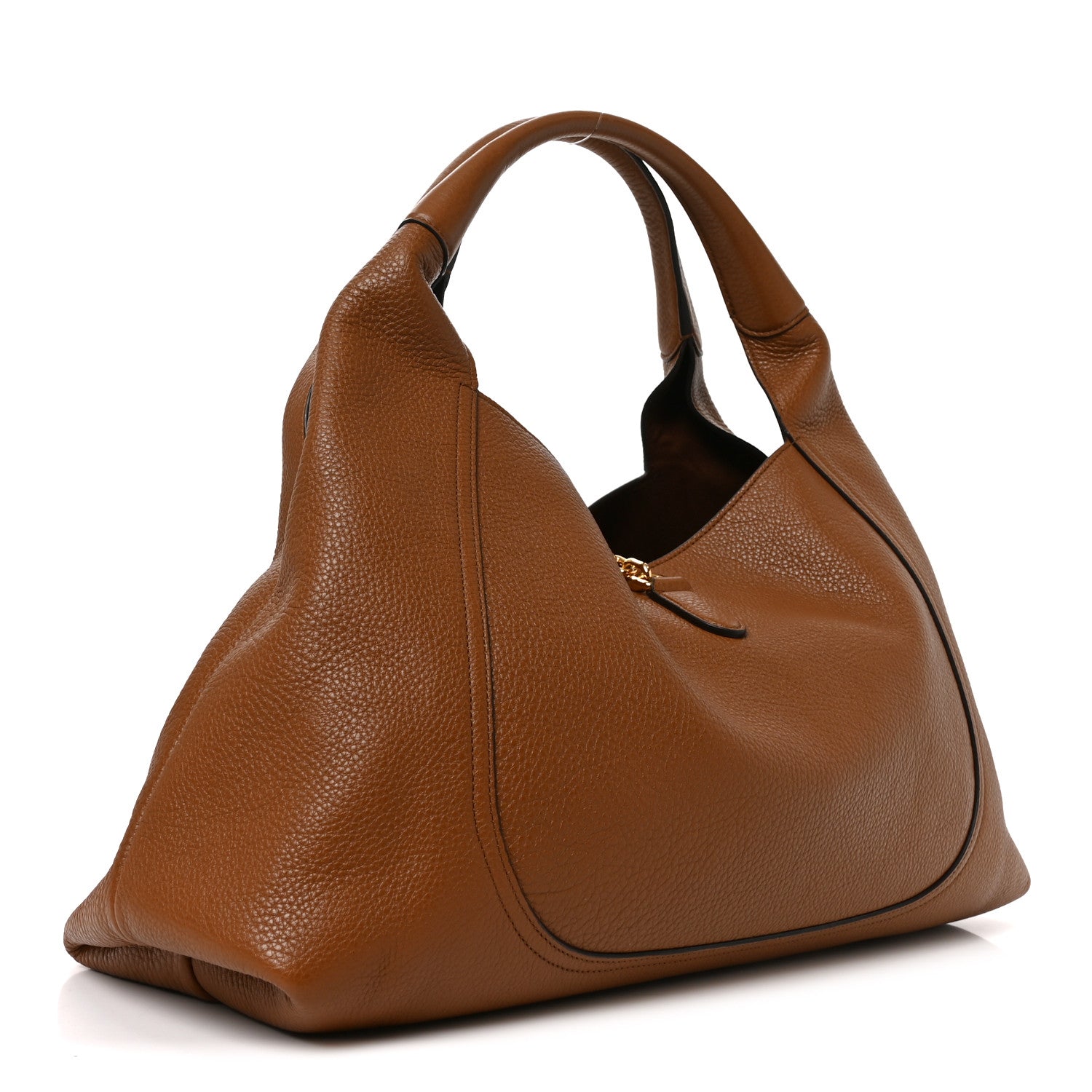 Gucci Grained Calfskin Softbit Maxi Shoulder Bag Brown 4 of 10