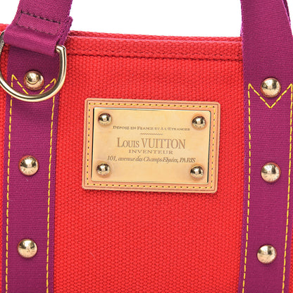 Louis Vuitton Toile Antigua Cabas PM Red 10 of 10