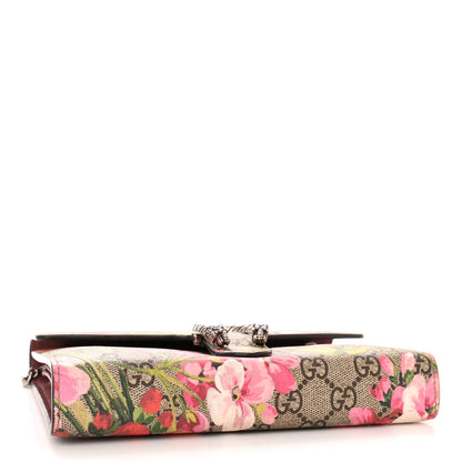 Gucci GG Supreme Monogram Blooms Mini Dionysus Chain Wallet Beige Multicolor Dry Rose 4 of 17