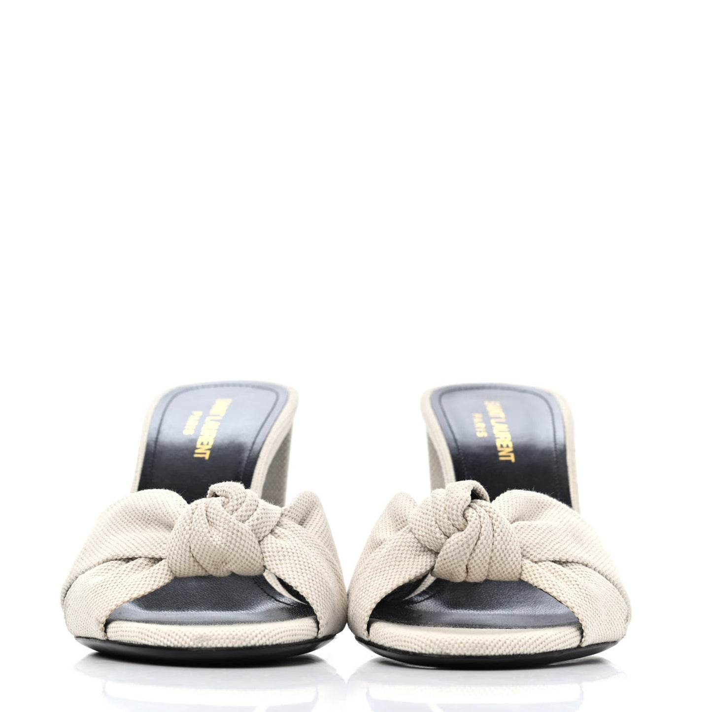 Canvas Bianca Mules 39 Pearl
