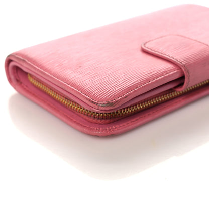 Prada Vitello Move Compact Wallet Geranio 15 of 19
