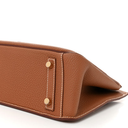 Hermes Togo Swift Birkin En Desordre Sellier 30 Gold Fauve 10 of 11