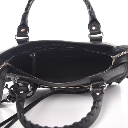 Balenciaga Matte Goatskin Rubber Covered Classic Hardware Mini City Black 5 of 7