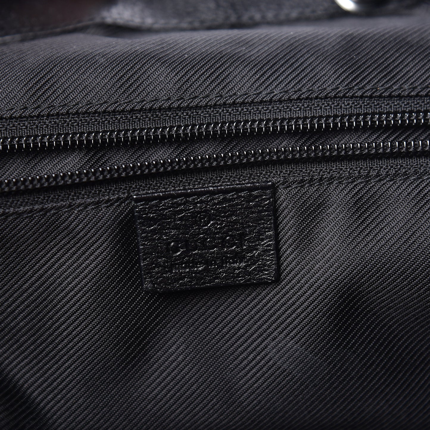 GG Monogram Single Buckle Backpack Black