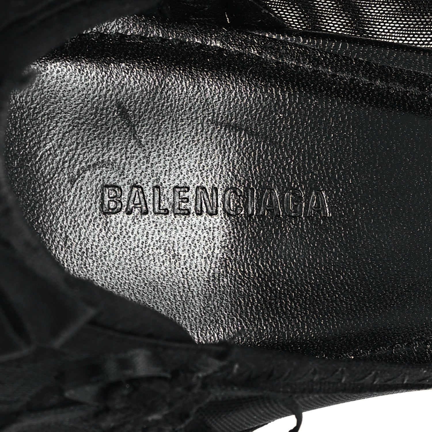 Balenciaga Lace Mesh Lingerie Square Bow Knife 80mm Pumps 37.5 Black 8 of 9