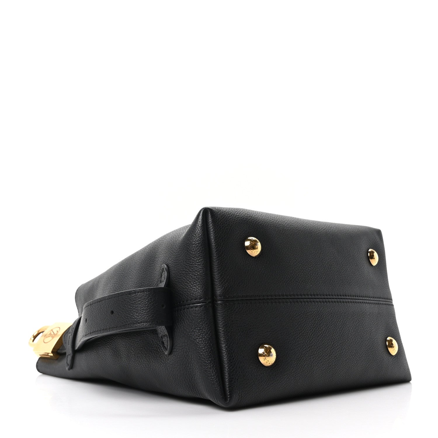 Louis Vuitton Grained Calfskin Low Key Hobo PM Black 5 of 10