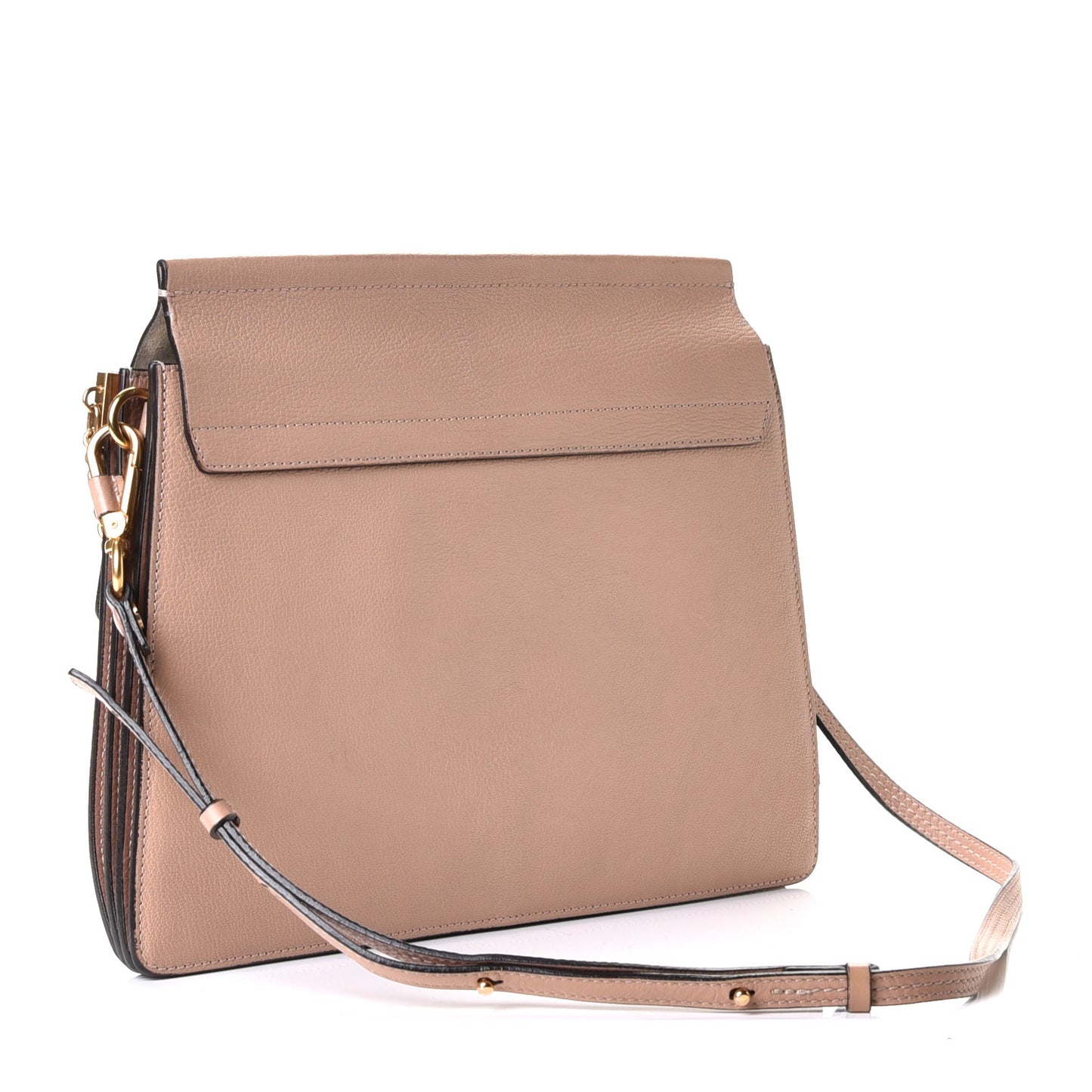 Calfskin Medium Faye Shoulder Bag Biscotti Beige