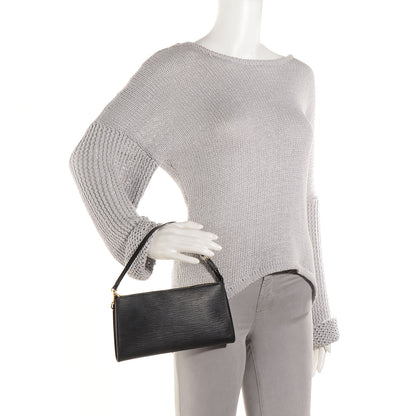 Louis Vuitton Epi Pochette Accessories 24 Black 2 of 7
