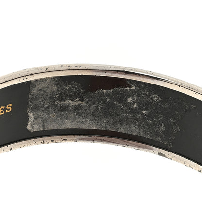 Hermes Enamel Printed Wide De Passage a Paris Bracelet 70 4 of 4