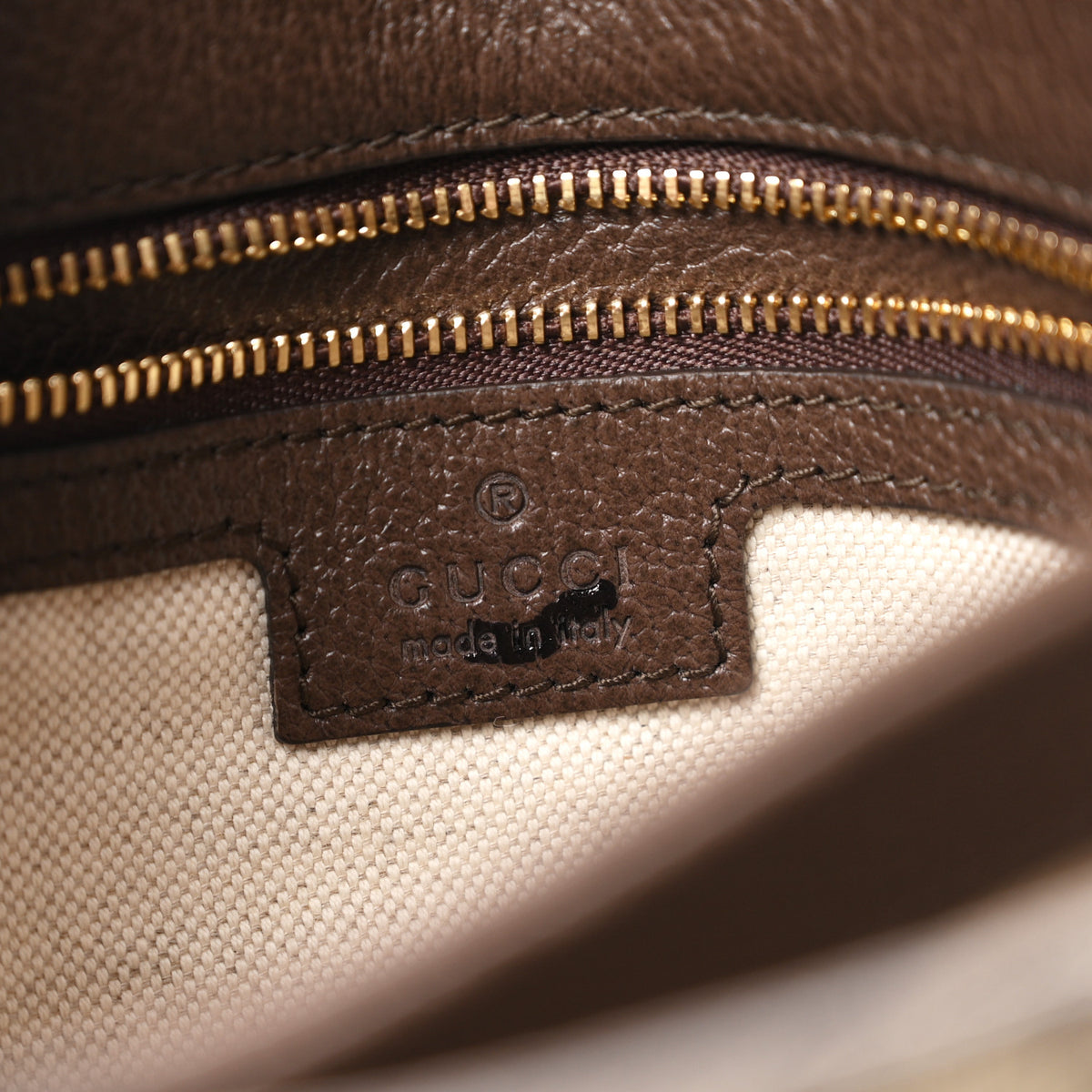 Gucci GG Supreme Monogram Textured Dollar Calfskin Web Medium Blondie Top Handle Shoulder Flap Bag Beige Ebony New Acero 6 of 10