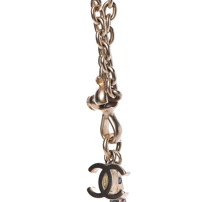 Chanel Crystal CC Eiffel Tower Bag Charm Gold 4 of 6