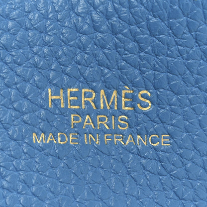 Hermes Taurillon Clemence Double Sens 45 Reversible Mykonos Etain Mykonos Etain 9 of 19