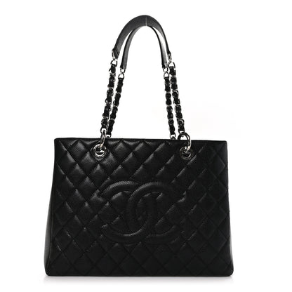 Chanel Caviar Quilted Grand Shopping Tote GST Black 1 of 11