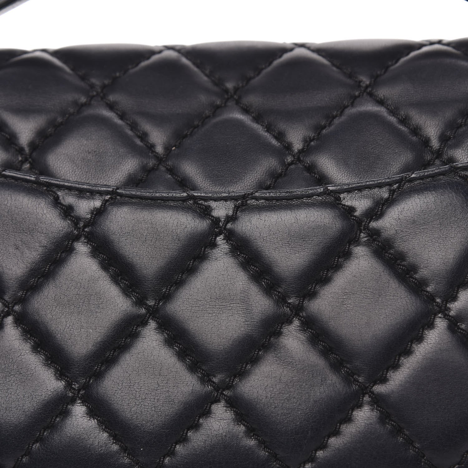 Chanel Lambskin Quilted Medium Easy Carry Flap Black 11 of 14