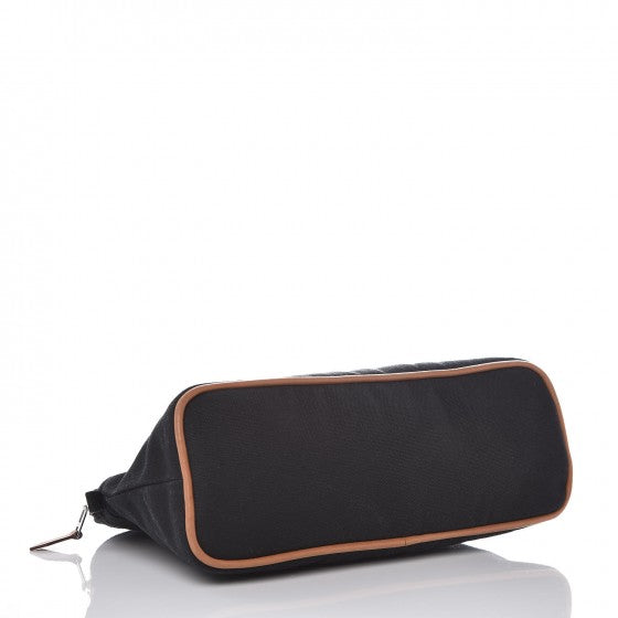 Cotton Canvas Bolide Travel Cosmetic Pouch Black