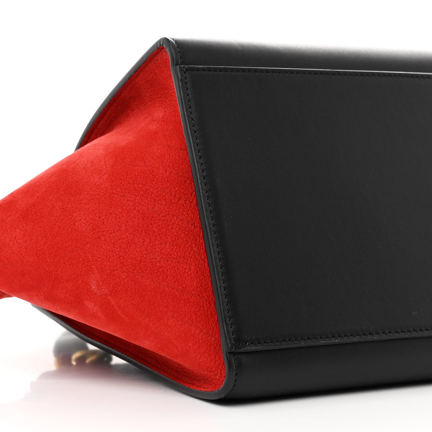 Bullhide Calfskin Small Tri-Color Trapeze Carmin