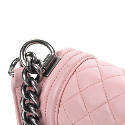 Chanel Lambskin Quilted Medium Boy Flap Light Pink 11 of 17