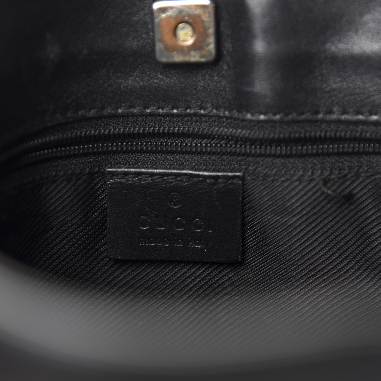 Gucci Monogram Shoulder Bag Black 8 of 10