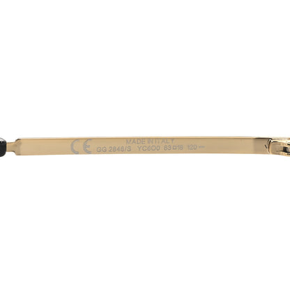 Gucci Metal Oversized Sunglasses GG 2846/S Gold Black 6 of 6