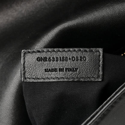 Saint Laurent Lambskin Matelasse Monogram Medium Niki Chain Satchel Black 8 of 12