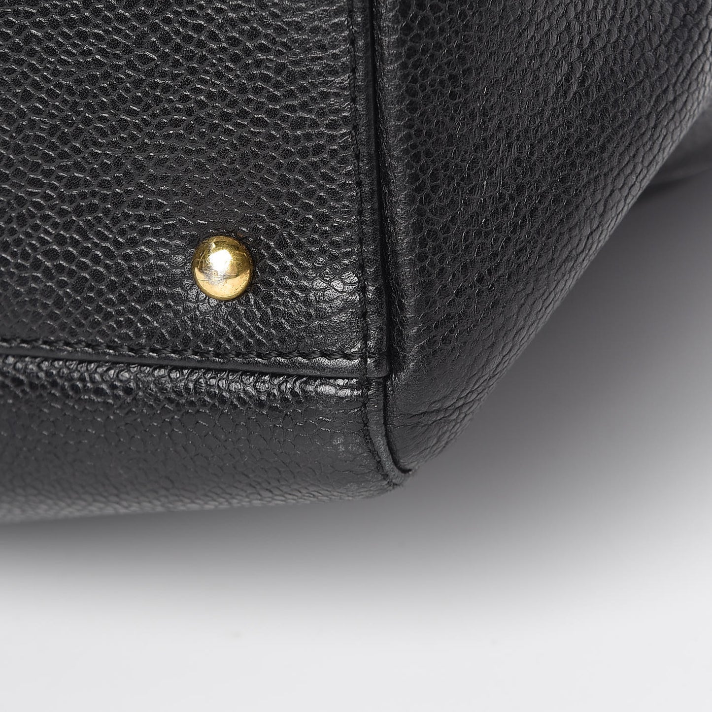 Caviar Large CC Shoulder Bag Black