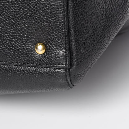 Chanel Caviar Large CC Shoulder Bag Black 12 of 12