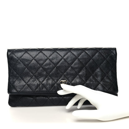Chanel Caviar Quilted CC Beauty Clutch Black 2 of 12