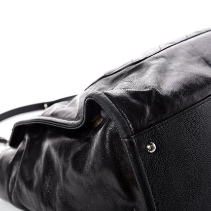 Chanel Glazed Calfskin Large Deauville Tote Black 13 of 15