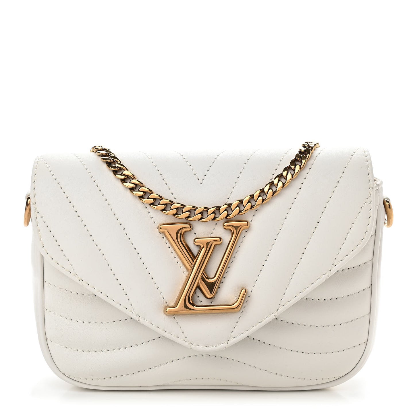 Calfskin New Wave Multi Pochette Snow