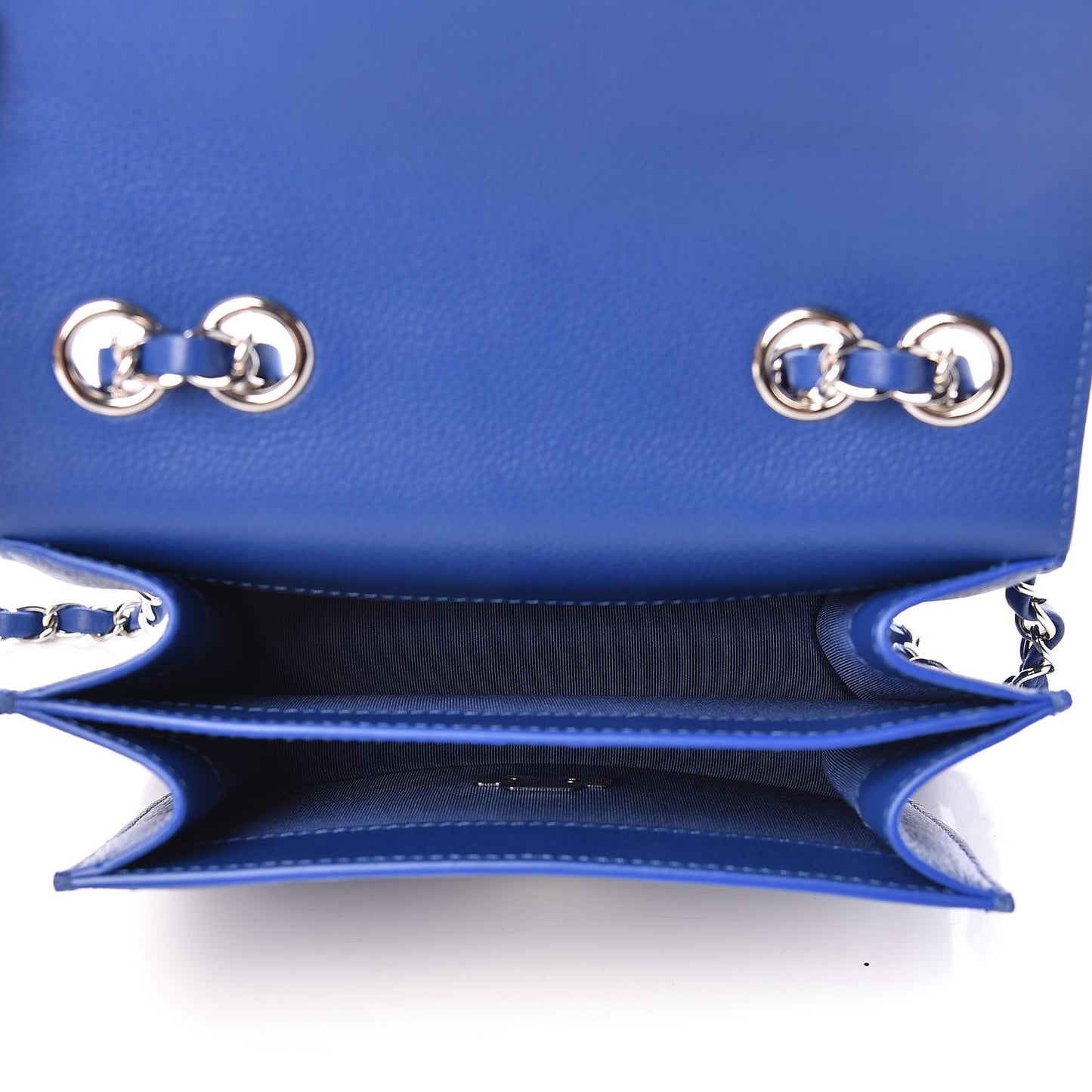 Caviar Quilted CC Box Flap Blue