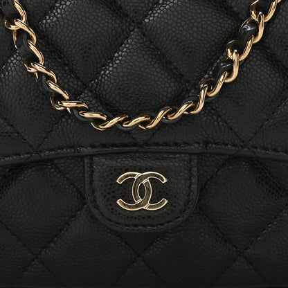 Chanel Caviar Quilted Flap Phone Holder With Chain Black 9 of 11